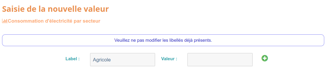Indicateur : des instructions spécifiques à la saisie