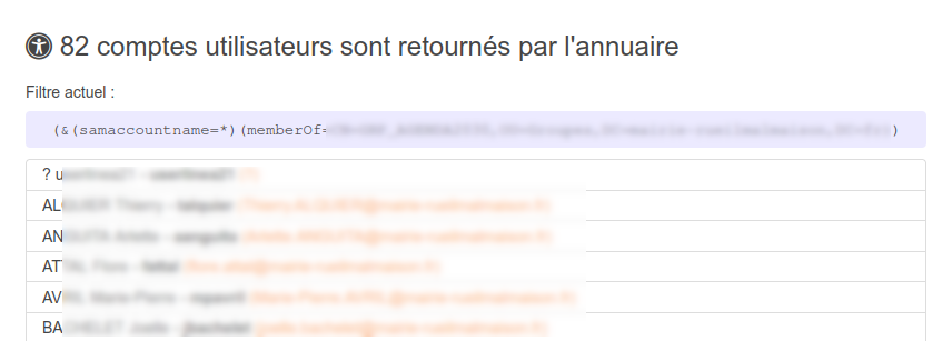Plugin LDAP : liste des personnes connues de Linea21